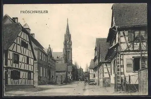 AK Fröschweiler, Friedenskirche und Schloss Dürkheim
