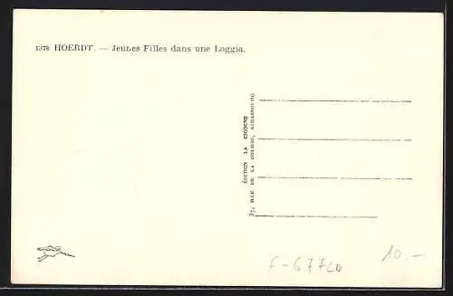 AK Hoerdt, Jeunes Filles dans une Loggia