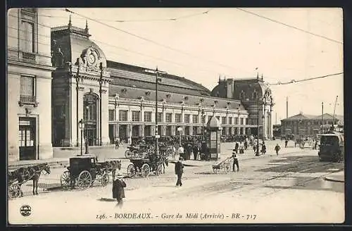 AK Bordeaux, Gare du Midi Arrivee