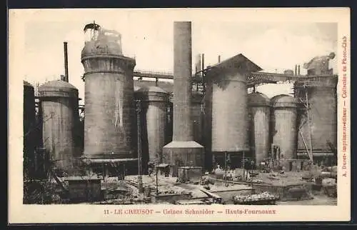 AK Le Creusot, Usines Schneider - Hauts-Fourneaux