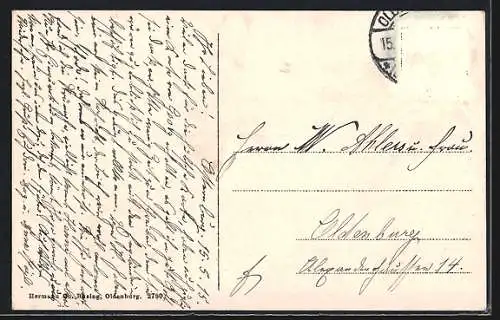 AK Oldenburg / O., Partie im Hafen