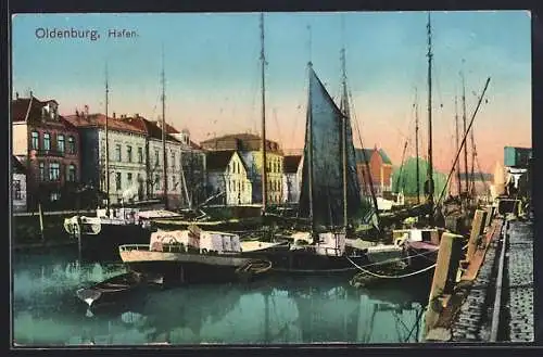 AK Oldenburg, Segelboote im Hafen