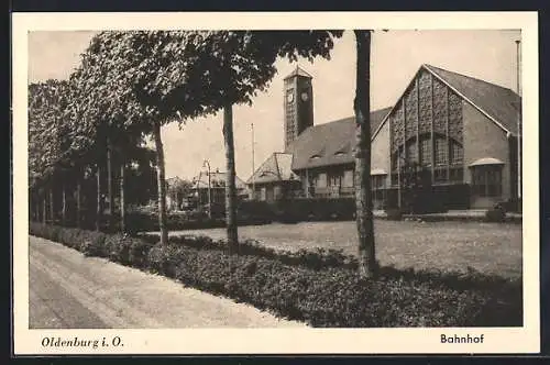 AK Oldenburg i. O., am Bahnhof