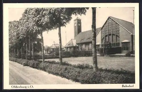 AK Oldenburg i. O., am Bahnhof