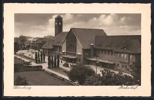 AK Oldenburg / O., Bahnhof