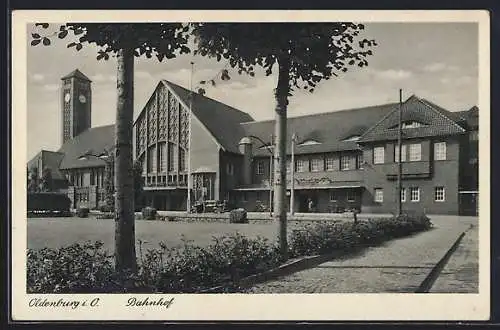 AK Oldenburg / O., Bahnhof