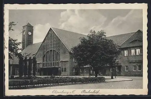 AK Oldenburg i. O., Bahnhof mit Anlagen