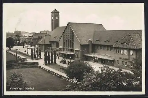 AK Oldenburg / O., Bahnhof