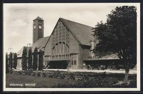 AK Oldenburg / Oldenburg, Bahnhof