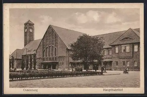 AK Oldenburg / O., Hauptbahnhof