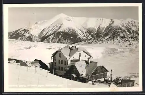 AK Ottohaus auf der Raxalpe gegen Schneeberg