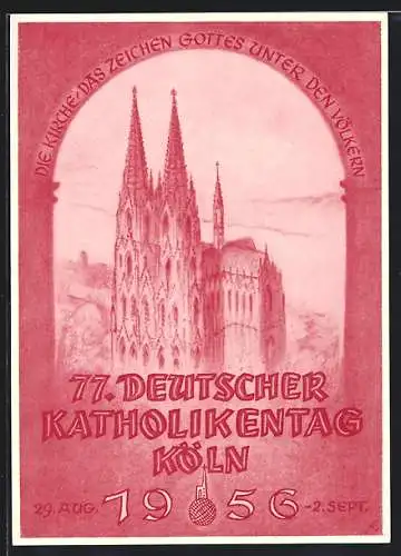 AK Köln, Deutscher Katholikentag 1956, Dom