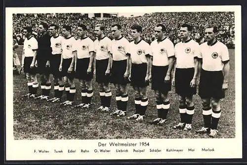 AK Der Weltmeister 1954 im Fussball, die deutsche Nationalmannschaft