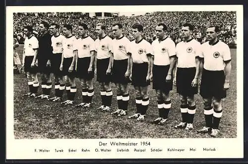 AK Der Weltmeister 1954 im Fussball, die deutsche Nationalmannschaft