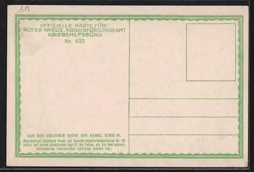 Künstler-AK Rotes Kreuz Nr. 433: Honved-Infanterieregiment Nr. 16 wehrt einen nächtlichen Angriff ab