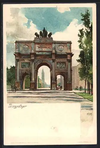 Künstler-AK Heinrich Kley: Siegesthor