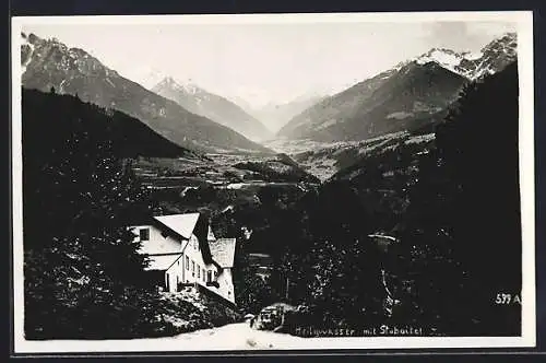 AK Heiligwasser bei Igls, Ortspartie mit Stubaital