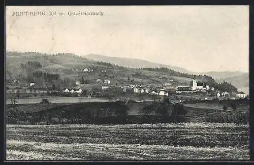 AK Friedberg /Steiermark, Gesamtansicht aus der Ferne