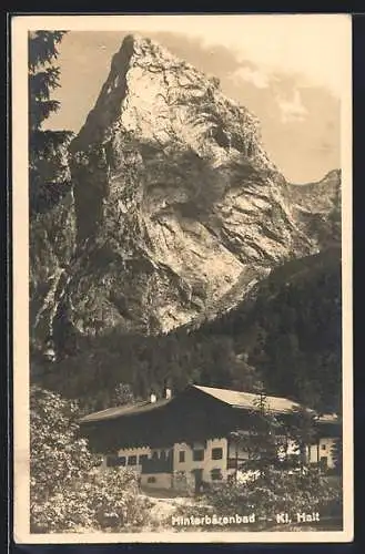 AK Hinterbärenbad, Gebäude und Kl. Halt