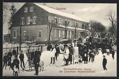 AK Clausthal, Karnevalistischer Umzug der Clausthaler Studentenschaft, Winterpartie