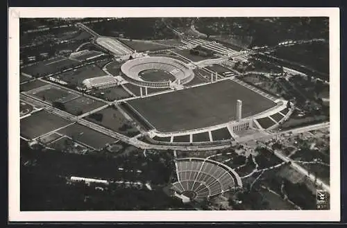 AK Berlin, Reichssportfeld, Olympiade 1936, Ansicht aus der Vogelperspektive