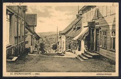 AK St. Andreasberg, Blick in die Herrnstrasse