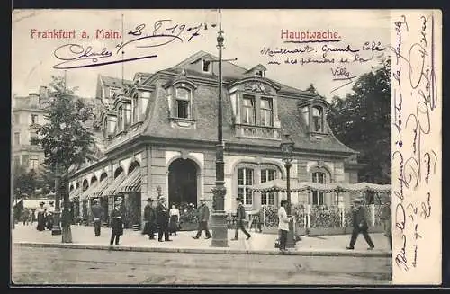 AK Frankfurt, Partie an der Hauptwache