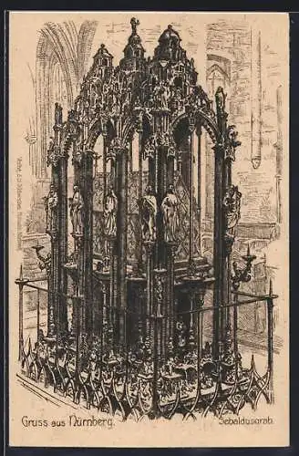 Künstler-AK Nürnberg, Sebaldusgrab