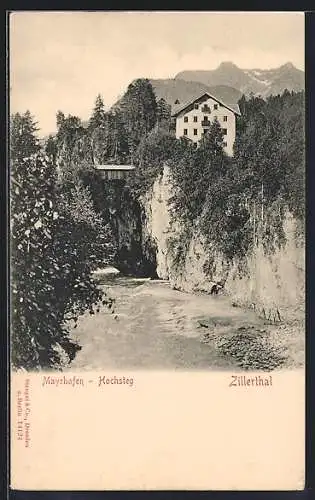 AK Mayrhofen im Zillerthal, Partie am Hochsteg