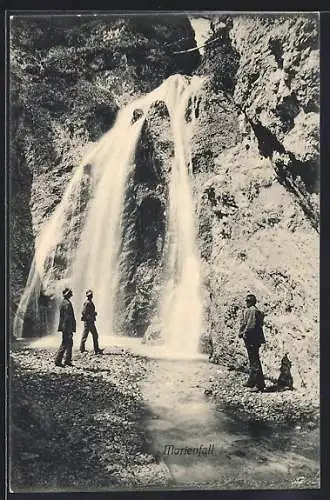 AK Marienfall, Blick auf Wasserfall