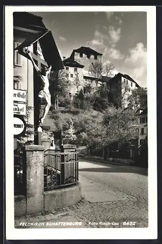 AK Feldkirch, Blick auf die Schattenburg