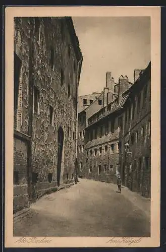 AK Alt-Berlin, Strassenpartie am Krögel