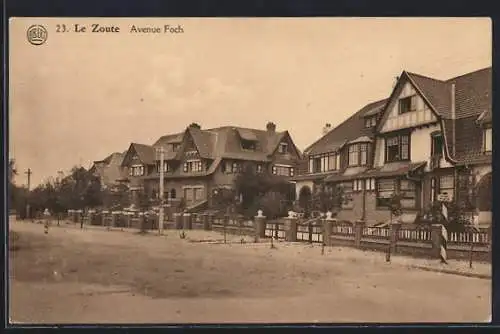 AK Knokke-Heist, Le Zoute, Avenue Foch