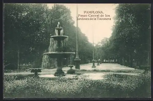 AK Pamplona, Paseo Central de los Jardines de la Taconera