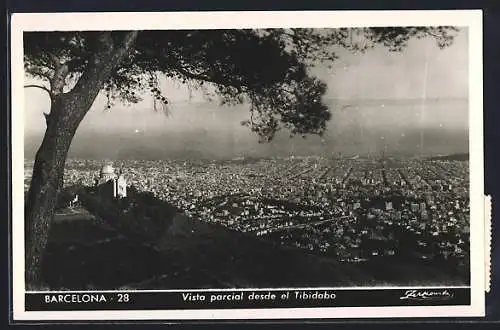 AK Barcelona, Vista parcial desde el Tibidabo