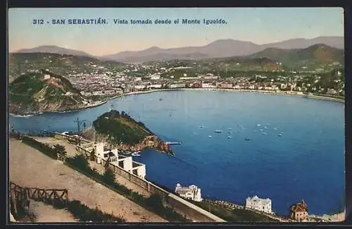 AK San Sebastian, Vista tomada desde el Monte Igueldo