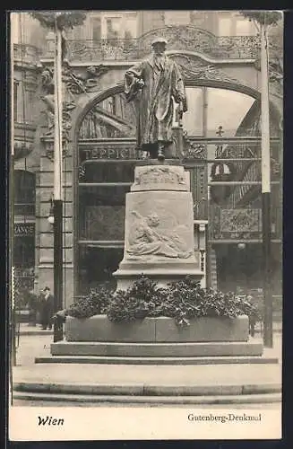 AK Wien, Gutenberg-Denkmal