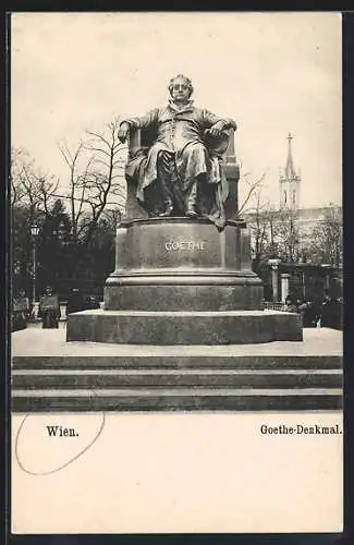 AK Wien, Das Goethe-Denkmal