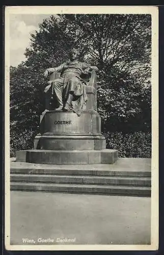 AK Wien, Am Goethe-Denkmal