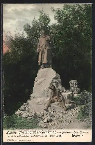 AK Wien, Ludwig Anzengruber-Denkmal