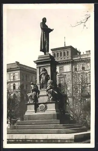 AK Wien, Schiller-Denkmal am Schillerplatz