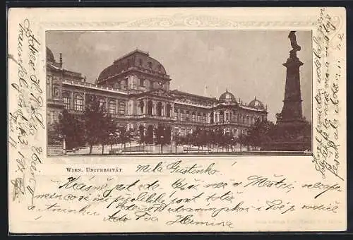 AK Wien, Blick auf die Universität