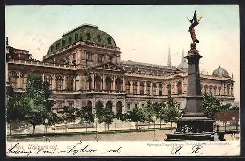 AK Wien, Blick auf Universität