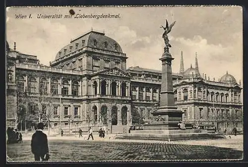AK Wien, Universität und Liebenbergdenkmal
