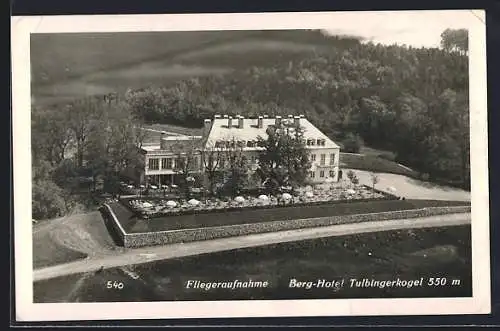 AK Tulbing, Berghotel Tulbingerkogel, Fliegeraufnahme