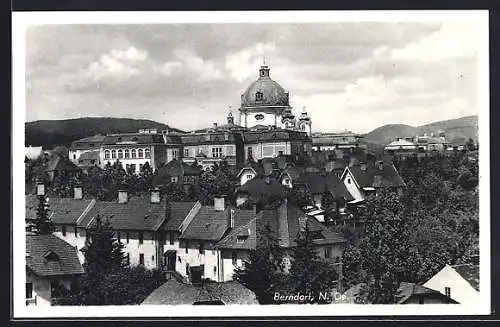 AK Berndorf, Blick über die Dächer des Ortes