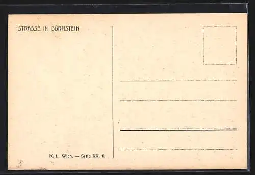 AK Dürnstein /Donau, Strassenpartie