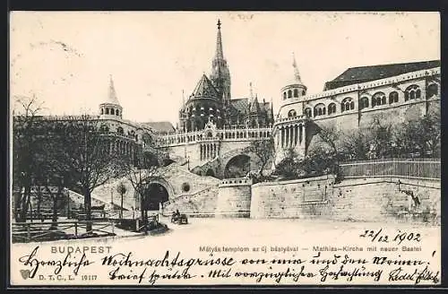 AK Budapest, Mathias-Kirche mit Fischerbastei