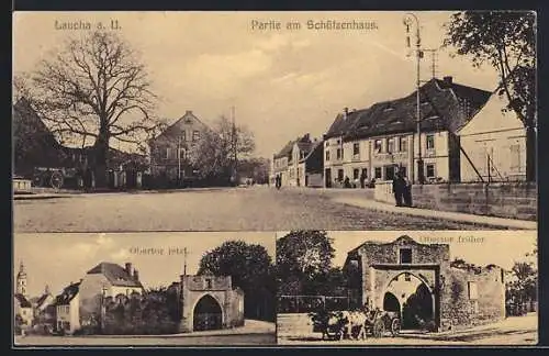 AK Laucha a. U., Partie am Schützenhaus, Obertor