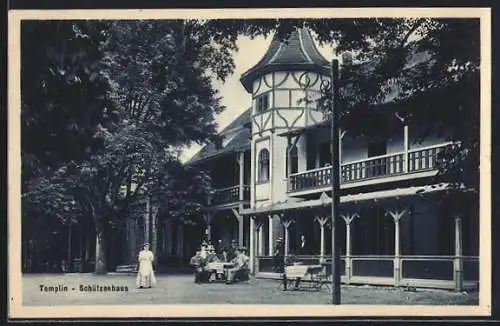 AK Templin / Uckermark, Partie am Schützenhaus
